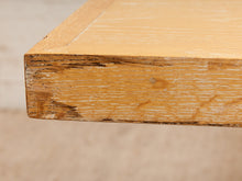 Load image into Gallery viewer, Oak Dining Table with Sculptural Iron Base
