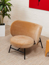 Load image into Gallery viewer, Pebble Sculptural Velvet Lounge Chair
