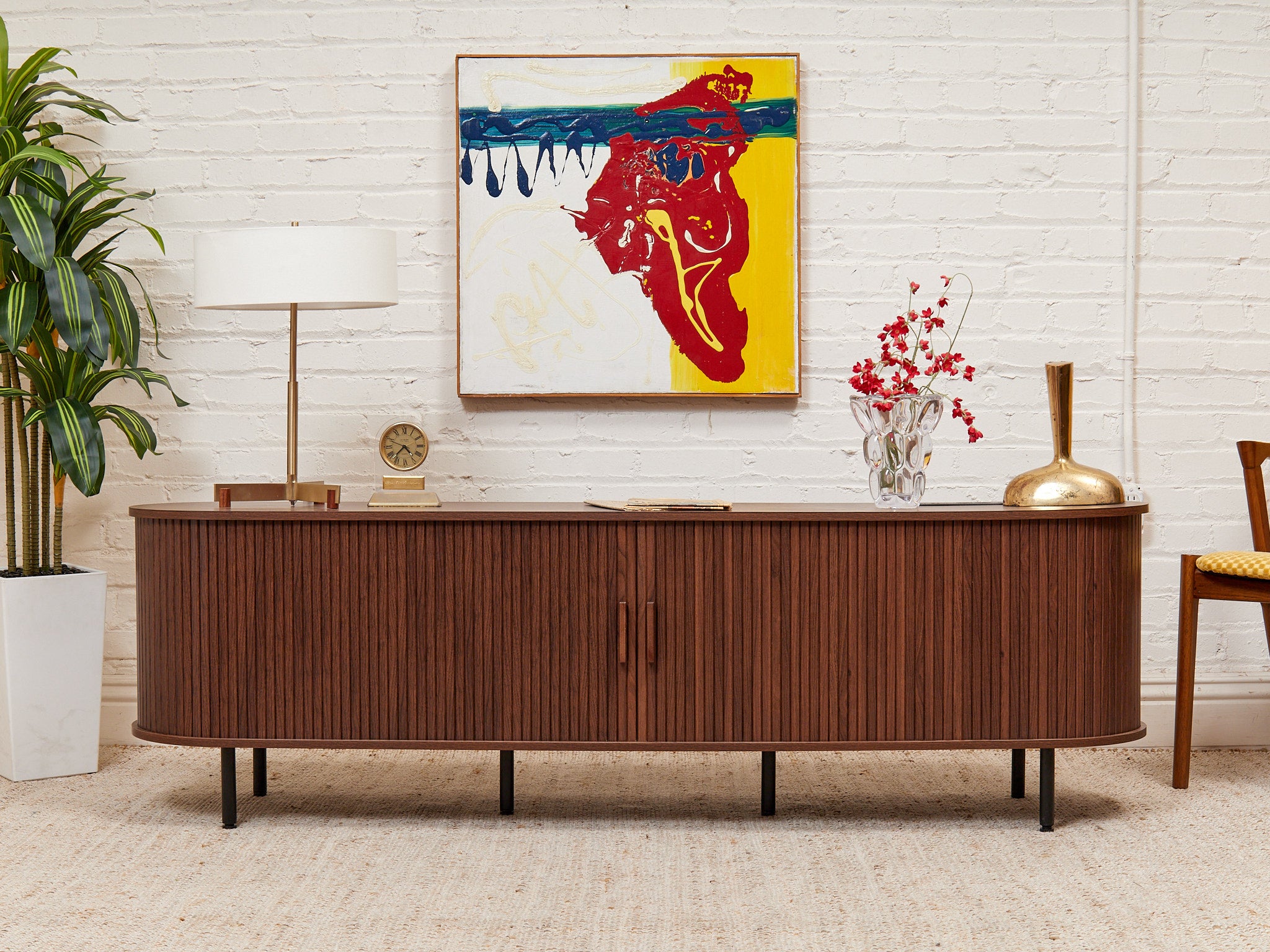 小物 vintage works DH4745 Tambour Door Credenza – Sunbeam Vintage