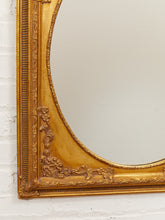Load image into Gallery viewer, Framed Gold Gilded Vintage Mirror Circle
