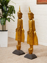 Load image into Gallery viewer, Thai Buddha Statues Out of Gilt Wood
