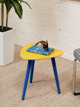 Load image into Gallery viewer, Blue Base Vintage Side Table
