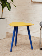 Load image into Gallery viewer, Blue Base Vintage Side Table
