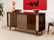 Load image into Gallery viewer, Mahogany Vintage Italian Stereo Cabinet
