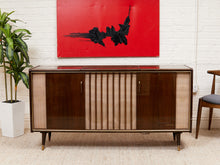 Load image into Gallery viewer, Mahogany Vintage Italian Stereo Cabinet
