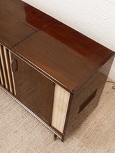 Load image into Gallery viewer, Mahogany Vintage Italian Stereo Cabinet
