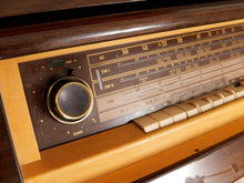 Load image into Gallery viewer, Mahogany Vintage Italian Stereo Cabinet
