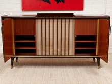 Load image into Gallery viewer, Mahogany Vintage Italian Stereo Cabinet
