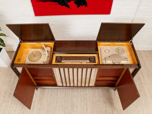 Load image into Gallery viewer, Mahogany Vintage Italian Stereo Cabinet
