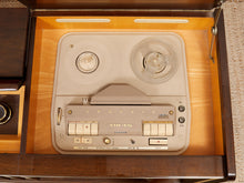 Load image into Gallery viewer, Mahogany Vintage Italian Stereo Cabinet
