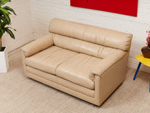 Load image into Gallery viewer, Leather Post Modern Loveseat
