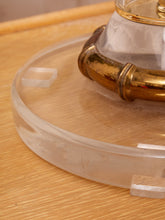 Load image into Gallery viewer, Column Lucite and Chrome Table Lamp
