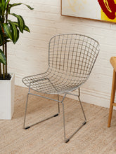 Load image into Gallery viewer, Chrome Wire Side Chair in the Style of Bertoia
