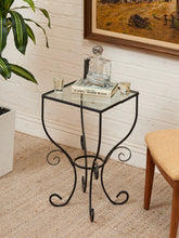 Load image into Gallery viewer, Black Wire Side Table
