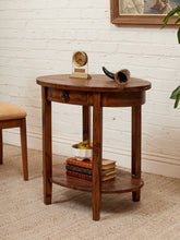 Load image into Gallery viewer, Rustic Hickory Wood Table with Drawer
