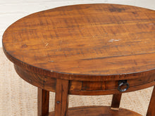 Load image into Gallery viewer, Rustic Hickory Wood Table with Drawer
