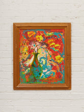 Load image into Gallery viewer, Floral Burst Framed Expressionist Still Life Painting
