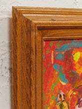 Load image into Gallery viewer, Floral Burst Framed Expressionist Still Life Painting
