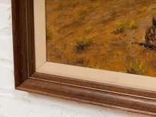 Load image into Gallery viewer, Mountain Ghost Town Framed Landscape Painting with Western Village
