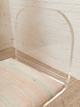 Load image into Gallery viewer, Lucite Pair of Stools with Seat Pads
