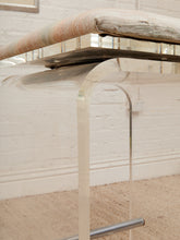 Load image into Gallery viewer, Lucite Pair of Stools with Seat Pads
