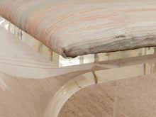 Load image into Gallery viewer, Lucite Pair of Stools with Seat Pads
