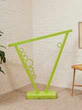 Load image into Gallery viewer, Lime Balance Geometric Freestanding Sculpture in Neon Green
