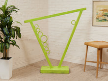 Load image into Gallery viewer, Lime Balance Geometric Freestanding Sculpture in Neon Green
