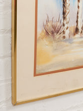 Load image into Gallery viewer, Desert Palms Framed Watercolor Painting
