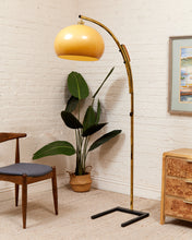 Load image into Gallery viewer, 1970s Vintage Gold Floor Lamp
