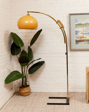 Load image into Gallery viewer, 1970s Vintage Gold Floor Lamp
