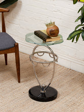 Load image into Gallery viewer, Postmodern Italian Side Table with Marble Base
