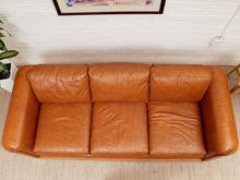 Load image into Gallery viewer, Leather Oak Vintage Sofa
