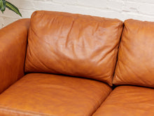 Load image into Gallery viewer, Leather Oak Vintage Sofa
