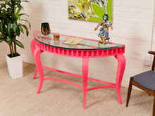 Load image into Gallery viewer, Metal Neon Pink Entry Table
