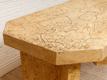 Load image into Gallery viewer, Parchment Tessellated Stone Veneer Desk or Console Table
