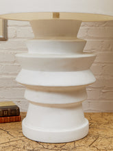 Load image into Gallery viewer, Totem White Sculptural Table Lamp
