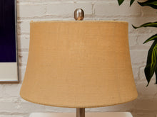 Load image into Gallery viewer, Facet White Ceramic Table Lamp with Textured Geometric Base
