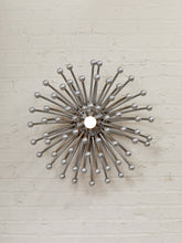 Load image into Gallery viewer, Wall Lamp Sculpture Pistillo Studio Tetrarch for Valenti 1970 Silver Round

