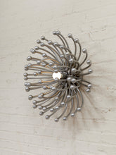 Load image into Gallery viewer, Wall Lamp Sculpture Pistillo Studio Tetrarch for Valenti 1970 Silver Round
