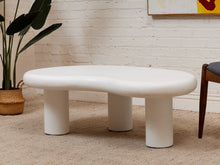 Load image into Gallery viewer, White Concrete Amoeba Coffee Table
