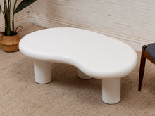 Load image into Gallery viewer, White Concrete Amoeba Coffee Table
