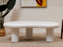 Load image into Gallery viewer, White Concrete Amoeba Coffee Table
