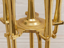 Load image into Gallery viewer, Polished Brass Vintage Fireplace Stand
