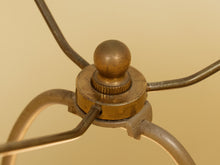 Load image into Gallery viewer, Stacked Disc Table Lamp with Metal Base and White Drum Shade
