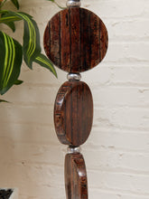 Load image into Gallery viewer, Stacked Disc Table Lamp with Metal Base and White Drum Shade
