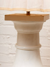 Load image into Gallery viewer, Parlour Pair White Table Lamps with Pleated Shades
