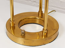 Load image into Gallery viewer, Robert Sonneman "Saturn" Halogen Table Lamp for George Kovacs, C. 1980 — Brass &amp; Glass
