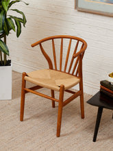 Load image into Gallery viewer, Spindle Dining Chairs with Woven Seats
