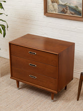 Load image into Gallery viewer, Vintage Three Drawer Lowboy Dresser
